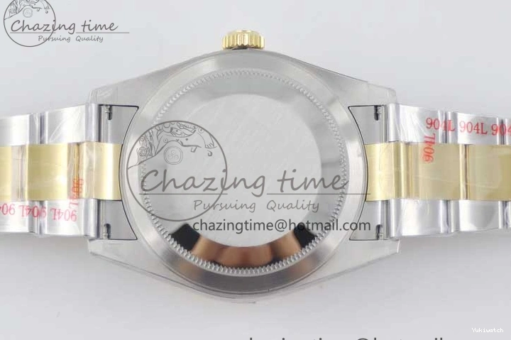 YG Asian SS Dial Edition Sky-Dweller Best 23J to 904L 1:1 Noob White on Bracelet 9001 SS YG 0301